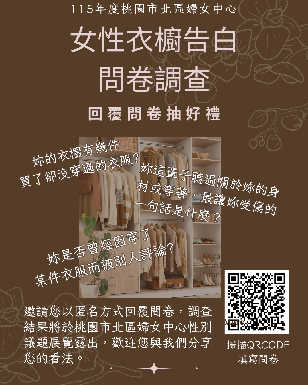 《女性衣櫥告白》問卷調查